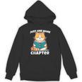 Cat Reading Books Bookworm Read One More Chapter Unisex Hoodie Cat Reading Books Bookworm Read One More Chapter Unisex Hoodie