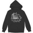 Cats Books And Coffee – My Perfect Day Cat Lover Unisex Hoodie