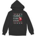 I Closed My Book To Be Here Ugly Christmas Sweater Unisex Hoodie