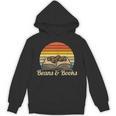 Coffee Beans & Books Retro Bookworm Librarian Unisex Hoodie