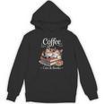 Coffee Cats And Books Cozy Calico Reader Love Cute Cat Unisex Hoodie Coffee Cats And Books Cozy Calico Reader Love Cute Cat Unisex Hoodie