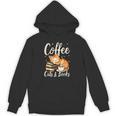 Coffee Cats And Books Lover For Women & Men Coffee Unisex Hoodie Coffee Cats And Books Lover For Women & Men Coffee Unisex Hoodie