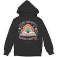Color Our World Summer Reading 2025 Rainbow Art Book Unisex Hoodie