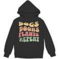 Colorful Dogs Books Plants Repeat Unisex Hoodie Colorful Dogs Books Plants Repeat Unisex Hoodie