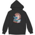 Cool Hedgehog Book Nerd Readers Unisex Hoodie Cool Hedgehog Book Nerd Readers Unisex Hoodie