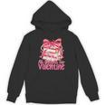 Coquette Bow All Booked For Valentines Teacher Book Unisex Hoodie