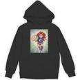 The Crimson Crescent 90s Retro Comic Book Superheroine Art Unisex Hoodie The Crimson Crescent 90s Retro Comic Book Superheroine Art Unisex Hoodie