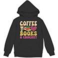 Crochet Coffee Reading Books Crocheter Crocheting Unisex Hoodie