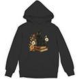 Cute Cat Book Flowers Unisex Hoodie