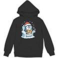 Cute Christmas Penguin Reading Book Cozy Winter Holiday Art Unisex Hoodie Cute Christmas Penguin Reading Book Cozy Winter Holiday Art Unisex Hoodie
