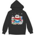 Cute Christmas A Penguin Reading Book Snowflake Hot Teacher Unisex Hoodie Cute Christmas A Penguin Reading Book Snowflake Hot Teacher Unisex Hoodie