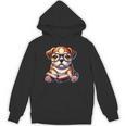 Cute Dog Puppy English Bulldog Reading Book Unisex Hoodie