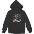 Cute Dragon Books Flower Bookworm Book Lover Unisex Hoodie