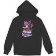 Cute Dragon Read Books Be Kind Stay Weird Book Lover Unisex Hoodie