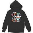 Cute Ghost Book Halloween Spooky Boo School Art Teacher Unisex Hoodie Cute Ghost Book Halloween Spooky Boo School Art Teacher Unisex Hoodie