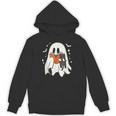 Cute Ghost Reading Book Spooky Season Halloween Costume Kids Unisex Hoodie