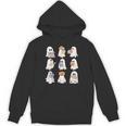 Cute Ghost Reading Books Teacher Halloween Reading Men Women Kids Unisex Hoodie