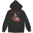 Cute Gingerbread Man Reading Book Nerd Christmas Bookish Unisex Hoodie