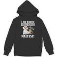 Cute Glasses Read Books & Pet My Maltese Lover Unisex Hoodie