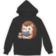 Cute Hedgehog Book Lover Readers Animal Reading Unisex Hoodie