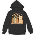 Cute Kawaii Cat Books Flowers Unisex Hoodie Cute Kawaii Cat Books Flowers Unisex Hoodie