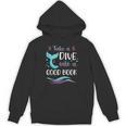 Cute Mermaid Librarian Teacher Dive Into A Good Book Reading Unisex Hoodie