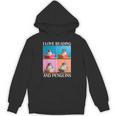 Cute Penguin Reading Book School Librarian Teacher Student Unisex Hoodie