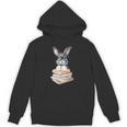Cute Reading Bunny With Glasses Books Reader Book Bookworm Unisex Hoodie