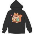 Cute Squirrel Reading A Book Lovers Anime Kawaii Women Kids Unisex Hoodie Cute Squirrel Reading A Book Lovers Anime Kawaii Women Kids Unisex Hoodie