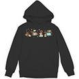 Dachshund Book Lover Reading Wiener Dog 100 Days Of School Unisex Hoodie