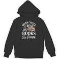 Drink Coffee Read Books Be Happy Vintage Book Reader Readers Unisex Hoodie