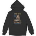 Drink Coffee Read Books Pet Cats Be Happy Bookworm Unisex Hoodie
