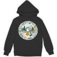 Duck Wilderness Book Reading Illustration Floral Unisex Hoodie Duck Wilderness Book Reading Illustration Floral Unisex Hoodie