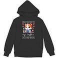 Easily Distracted By Coffee Cats And Books Unisex Hoodie