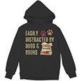 Easily Distracted By Dogs And Books Pets Books Lovers Unisex Hoodie