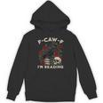 F-CAW-F I'm Reading Crow Book Lover Introvert Meme Unisex Hoodie F-CAW-F I'm Reading Crow Book Lover Introvert Meme Unisex Hoodie