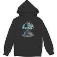 Fantasy Dragon Reading Magical Book Lover Halloween Vibes Unisex Hoodie