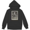 Floral The Reader Tarot Card Skeleton Reading Book Unisex Hoodie Floral The Reader Tarot Card Skeleton Reading Book Unisex Hoodie