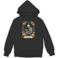 Floral Tarot Card The Reader Skeleton Reading Book Unisex Hoodie