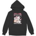 Girl Who Loves Cats And Books Cute Unisex Hoodie Girl Who Loves Cats And Books Cute Unisex Hoodie
