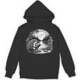 Hedgehog Reading Book Full Moon Lake Scenery Unisex Hoodie Hedgehog Reading Book Full Moon Lake Scenery Unisex Hoodie