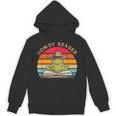 Howdy Reader Frog Reading Book Vintage Unisex Hoodie