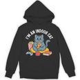 I'm An Indoor Cat Introvert Pizza Popcorn Book Gamer Cat Unisex Hoodie I'm An Indoor Cat Introvert Pizza Popcorn Book Gamer Cat Unisex Hoodie