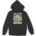 Just A Boy Who Loves Books Reading Bookworm Boys Kids Unisex Hoodie Just A Boy Who Loves Books Reading Bookworm Boys Kids Unisex Hoodie