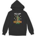 Just a Boy Who Loves Dragons And Books Reading Dragon Unisex Hoodie