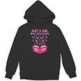Just A Girl Who Loves Books Butterflies Reading Unisex Hoodie