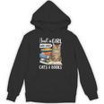 Just a Girl Who Loves Cats And Books Unisex Hoodie