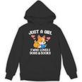 Just A Girl Who Loves Dogs And Books Reading Dog Puppy Lover Unisex Hoodie Just A Girl Who Loves Dogs And Books Reading Dog Puppy Lover Unisex Hoodie