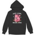 Just A Girl Who Loves Dragons And Books Dragon Reading Lover Unisex Hoodie Just A Girl Who Loves Dragons And Books Dragon Reading Lover Unisex Hoodie