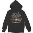 Just One More Chapter Bookish Book Reading Teal Beige Unisex Hoodie